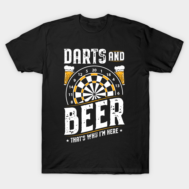 Darts And Beer Dart Dartboard Darts TShirt TeePublic